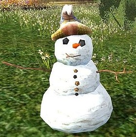 Снеговик в шляпе мага