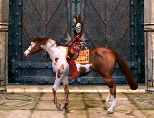 Породистая темно-рыжая лошадь#3